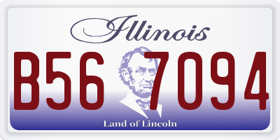 IL license plate B567094