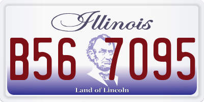 IL license plate B567095