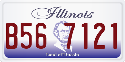 IL license plate B567121