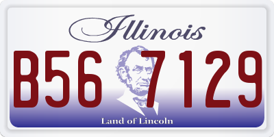 IL license plate B567129