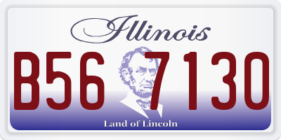 IL license plate B567130