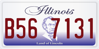 IL license plate B567131