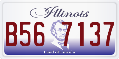 IL license plate B567137