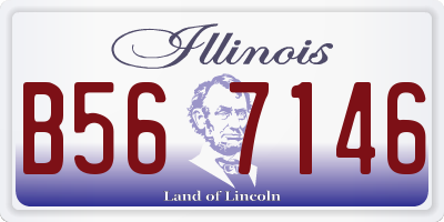 IL license plate B567146