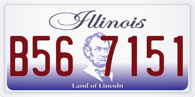 IL license plate B567151