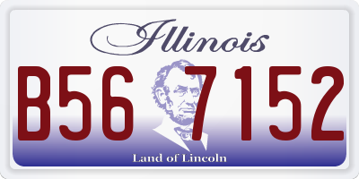 IL license plate B567152