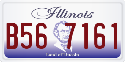 IL license plate B567161