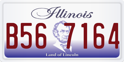 IL license plate B567164