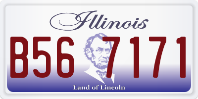 IL license plate B567171