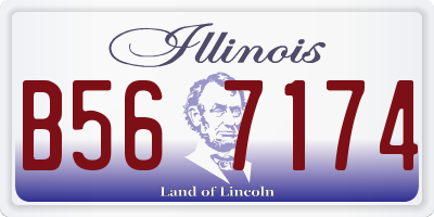 IL license plate B567174