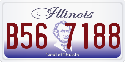 IL license plate B567188