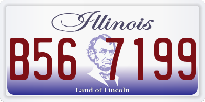 IL license plate B567199