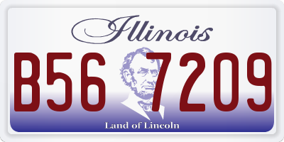 IL license plate B567209