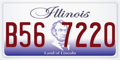 IL license plate B567220