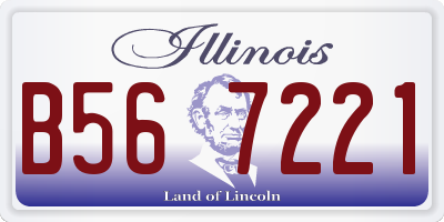 IL license plate B567221