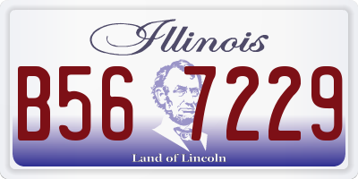 IL license plate B567229
