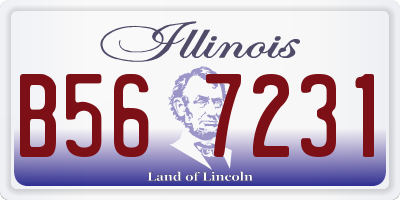 IL license plate B567231
