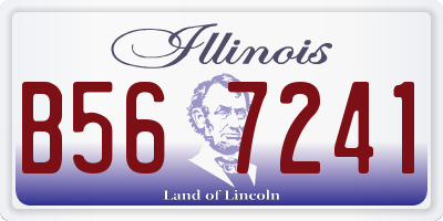 IL license plate B567241