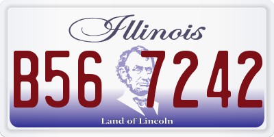 IL license plate B567242