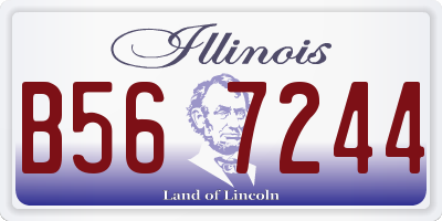 IL license plate B567244
