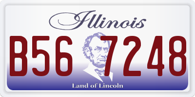 IL license plate B567248