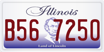 IL license plate B567250