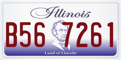 IL license plate B567261