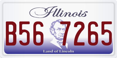 IL license plate B567265