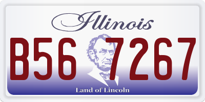 IL license plate B567267