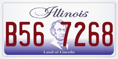 IL license plate B567268