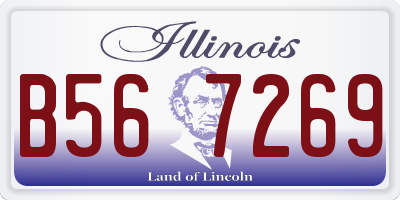 IL license plate B567269
