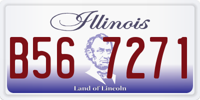 IL license plate B567271