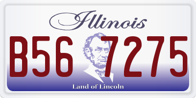 IL license plate B567275