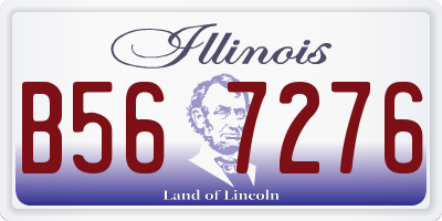 IL license plate B567276