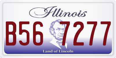 IL license plate B567277