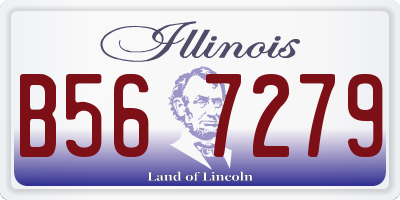 IL license plate B567279