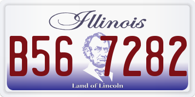 IL license plate B567282