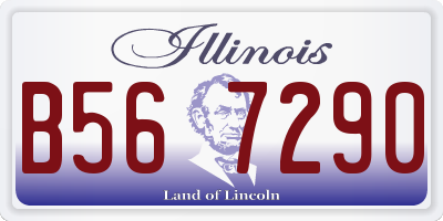 IL license plate B567290