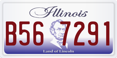 IL license plate B567291