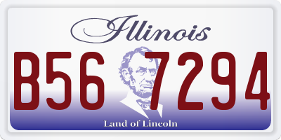 IL license plate B567294