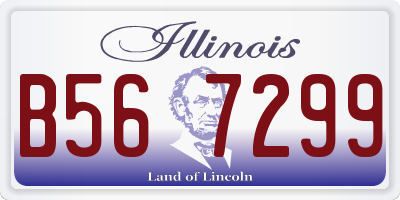 IL license plate B567299