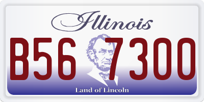 IL license plate B567300
