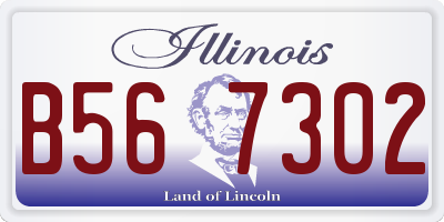 IL license plate B567302