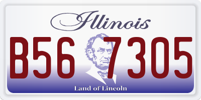 IL license plate B567305