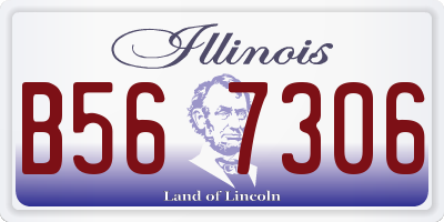 IL license plate B567306