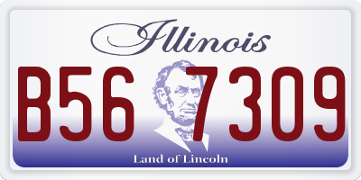 IL license plate B567309