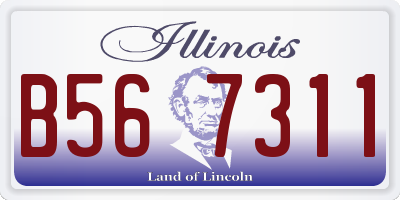 IL license plate B567311