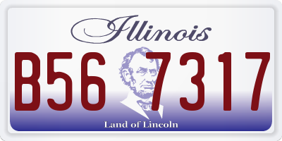 IL license plate B567317