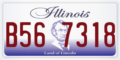 IL license plate B567318
