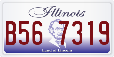 IL license plate B567319